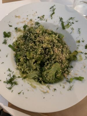 Glutenfree vegan risotto  at Pulse in Crete