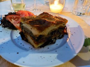 Vegan Moussaka at Pulse in Crete