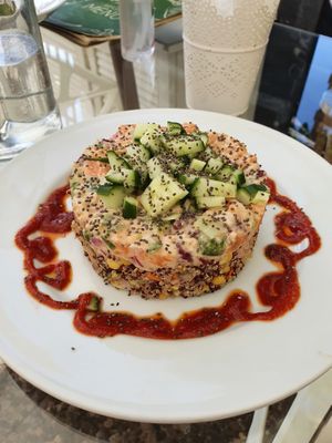 Summer quinoa salad  at Pulse in Crete