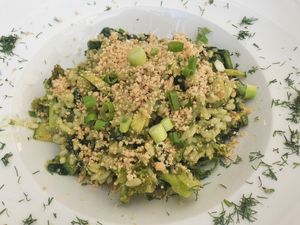 Risotto verde at Pulse in Crete