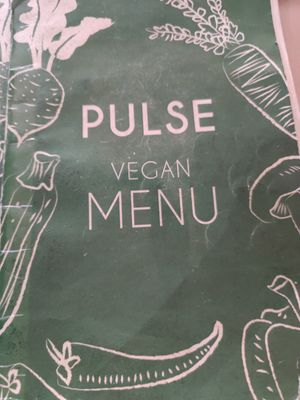 Menu at Pulse in Crete