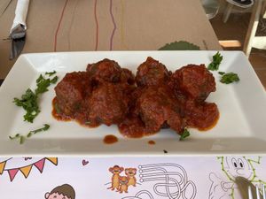 Vegan Meatballs  at Pulse in Crete