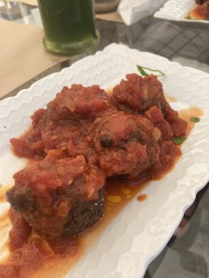 Greek style meatballs   at Pulse in Crete