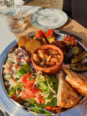 Mezze Plate for two at Pulse in Crete