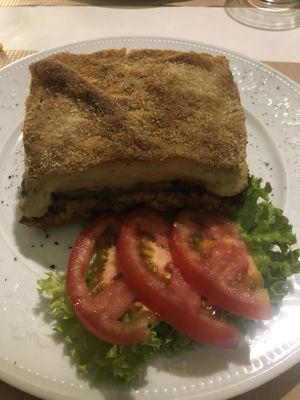 Mussaka   at Pulse in Crete