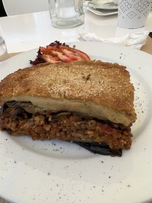 moussaka   at Pulse in Crete