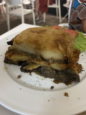 Mousaka  at Pulse in Crete