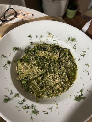 Green risotto  at Pulse in Crete