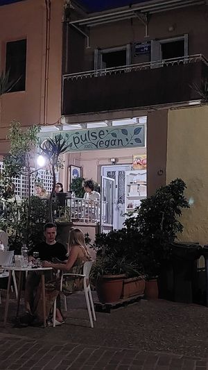 Outside evening time. at Pulse in Crete