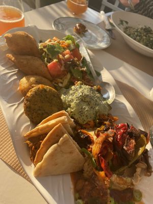 Meze plate  at Pulse in Crete