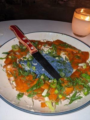 Carrot lox at Pulse in Crete