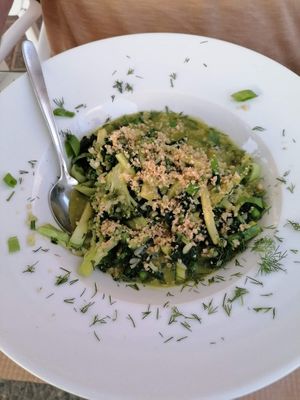 Risotto verde at Pulse in Crete