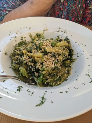 Risotto verde at Pulse in Crete