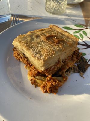 Mousakka  at Pulse in Crete