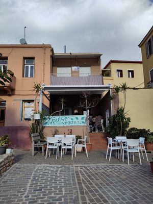 this was at the start of april so don't let the weather put you off.. at Pulse in Crete