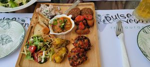 Mezze plate at Pulse in Crete