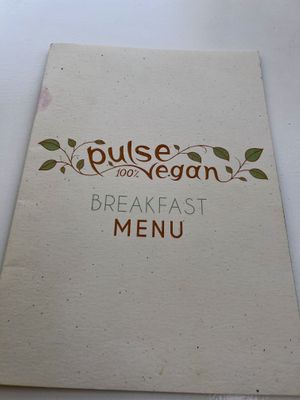 Breakfast menu  at Pulse in Crete