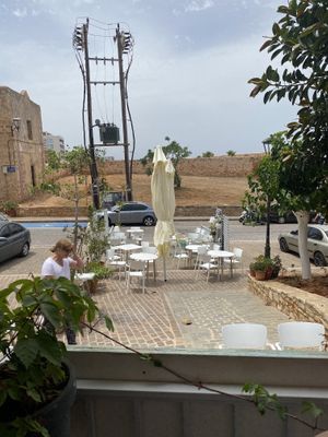 Outdoor seating  at Pulse in Crete