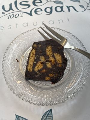 Complimentary dessert (chocolate orange flavour )  at Pulse in Crete