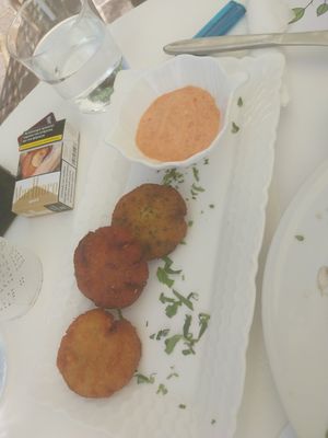 Potato cakes at Pulse in Crete
