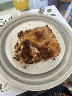 moussaka  at Pulse in Crete