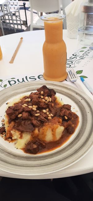 Red Wine Beefless Beef Casserole at Pulse in Crete