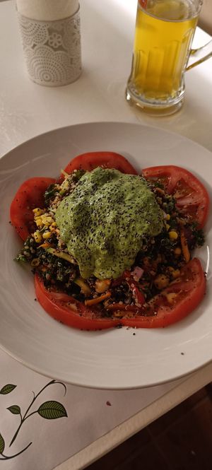 Quinoa salad main at Pulse in Crete