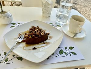Chocolate Coffee Panna Cotta & Espresso  at Pulse in Crete