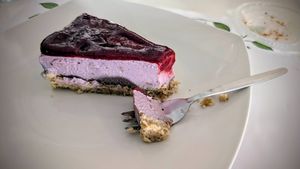 Cheesecake at Pulse in Crete