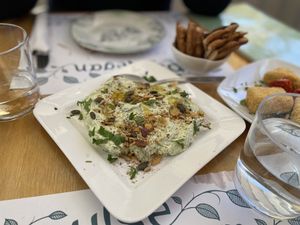 Feta creme and pita bread - Pulse, Chania  at Pulse in Crete