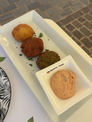 Potato cakes  at Pulse in Crete