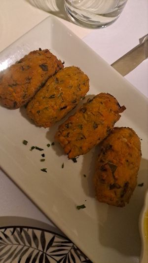 Carrot croquettes at Pulse in Crete