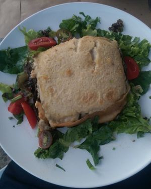 Vegan moussaka at Pulse in Crete