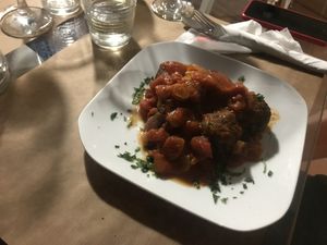Vegan meatballs  at Pulse in Crete