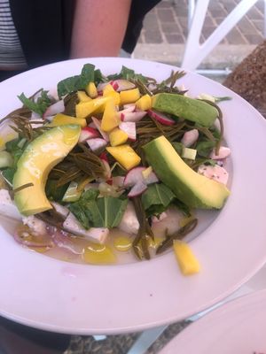 Tofu ceviche at Pulse in Crete