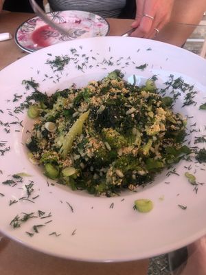 Risotto verde, everything was so good !! at Pulse in Crete