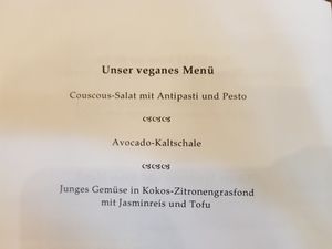 A Full Vegan Menu that was prepared for us. at Krallerhof in Leogang