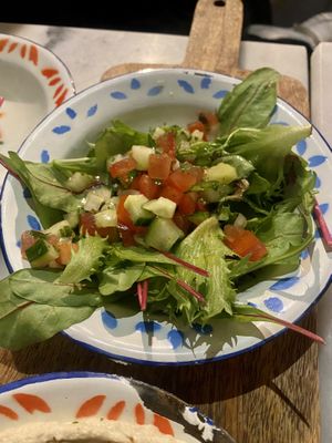 Side salad  at HUmmUS in The Hague