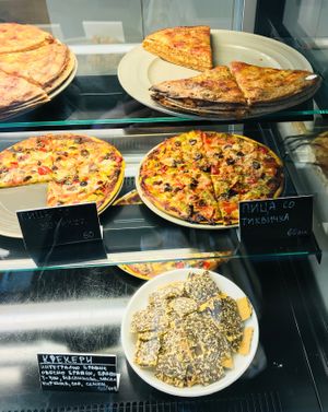 Savory pies at Paradise Food in Budva