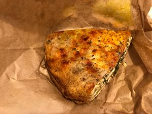 Vegan pie at Paradise Food in Budva