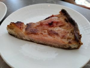 Pear slice. It tastes a lot better than it looks! at Paradise Food in Budva