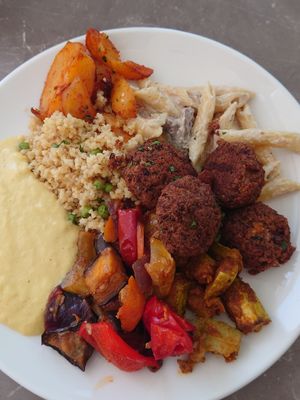 Buffet plate was simply perfect at Paradise Food in Budva