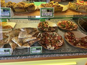 Pizzas and quiches  at Paradise Food in Budva