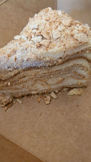 Napoleon cake at Paradise Food in Budva