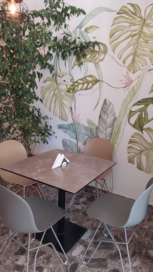 Inside seating at Paradise Food in Budva