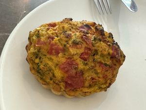 Broccoli quiche (great)   at Paradise Food in Budva