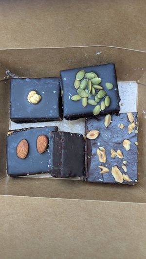 Some of the delicious treats. at Paradise Food in Budva