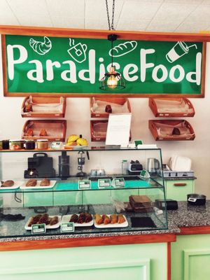 counter at Paradise Food in Budva