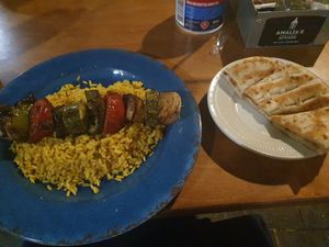 Souvlaki at Amalias Kitchen in Crete