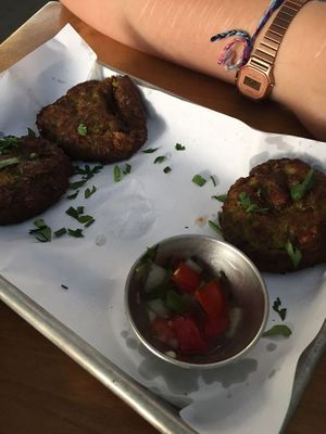 courgette fritters at Amalias Kitchen in Crete